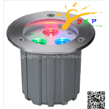 Нержавеющая сталь 9W RGB LED подземный сад свет (JP82634)